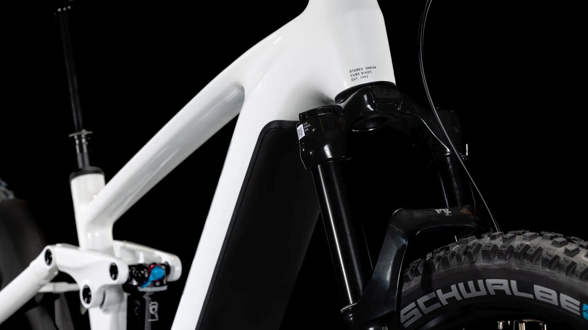 Cube Stereo Hybrid One44 EXC 800 Electric Bike 2025 Metallic Whit