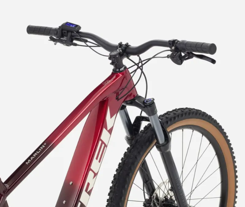 Trek Marlin+ 8 Hardtail Electric Mountain Bike 2026 Fury Red/Lithium-5
