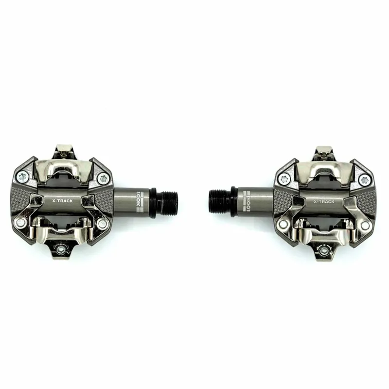 Look X-Track SPD Pedals Metallic Grey-1