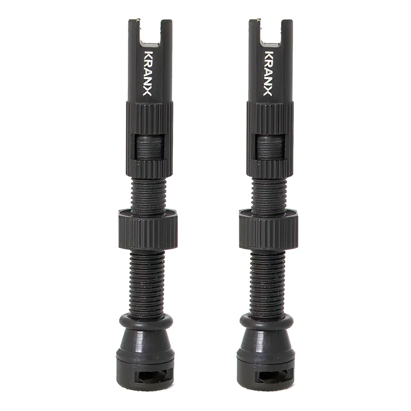 Kranx Tubeless Valves 44mm long in Black