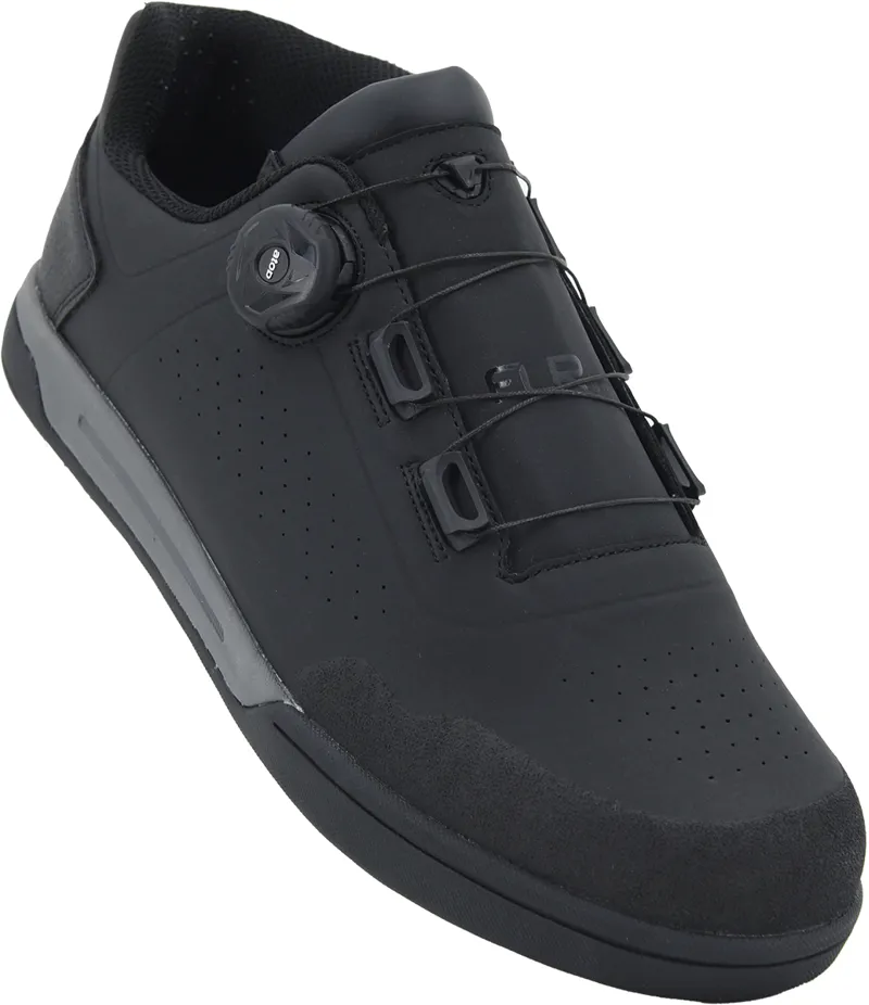 FLR Congo Pro Leather Flat Line Dial Shoes in Black EU45