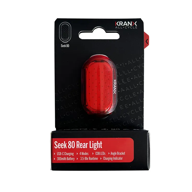 KranX Seek 80 USB-Rechargeable Rear Light 80 Lumens-2