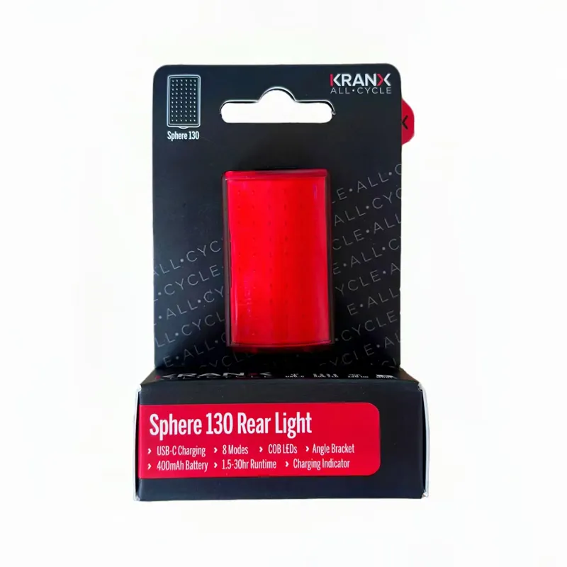 KranX Sphere 130 USB-Rechargeable Rear Light 130 Lumens-2
