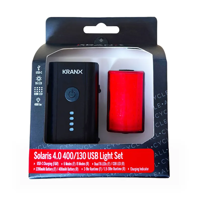 KranX Solaris 4.0 400 / 100 USB Rechargeable Lightset-3