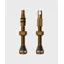 Peaty's Holeshot Fast Flow Tubeless Valves 42mm long in Bourbon