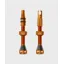 Peaty's Holeshot Fast Flow Tubeless Valves 42mm long in Mango