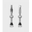 Peaty's Holeshot Fast Flow Tubeless Valves 42mm long in Silver