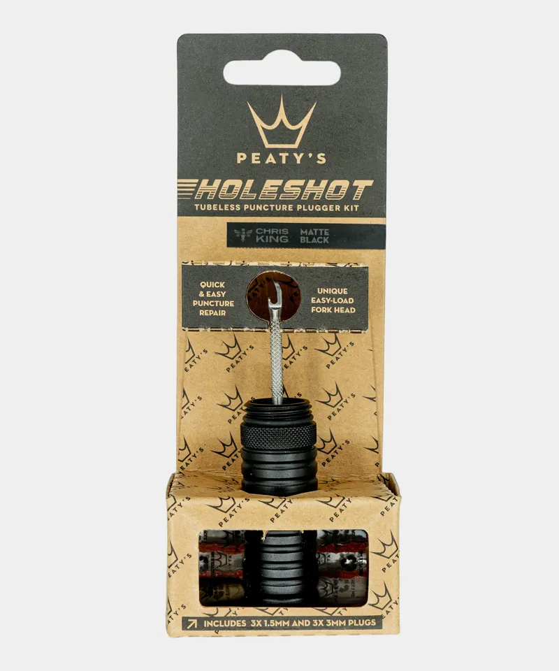 Peaty's Holeshot Tubeless Puncture Plugger Kit Black