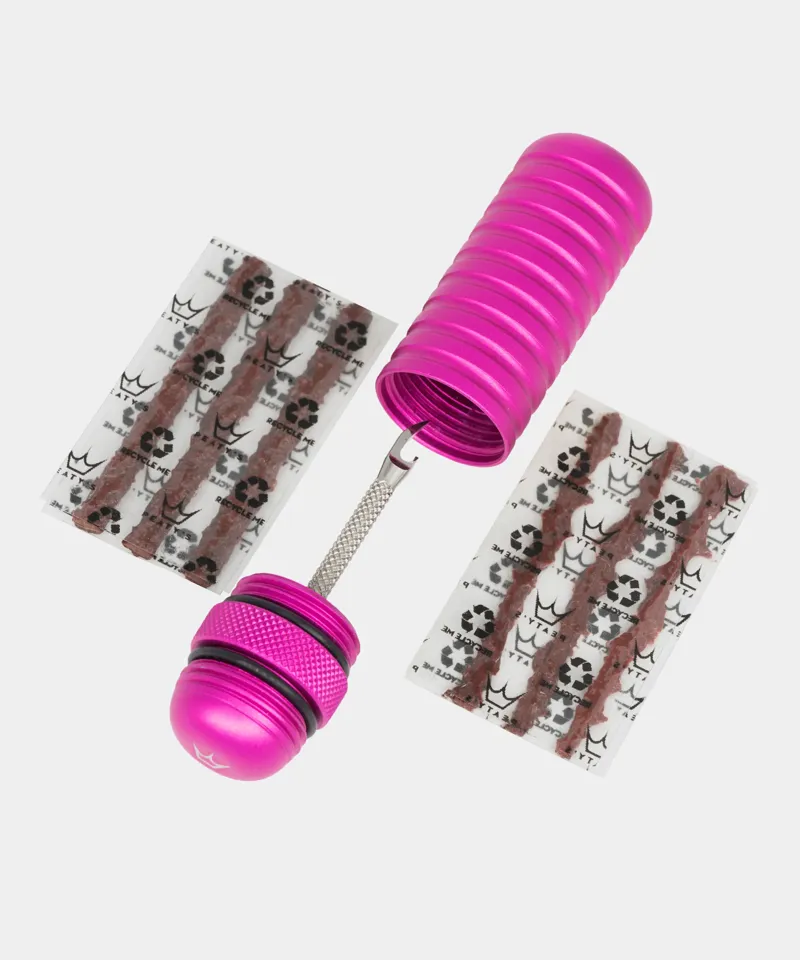 Peaty's Holeshot Tubeless Puncture Plugger Kit In Punch Pink-1
