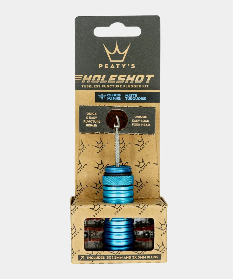 Peaty's Holeshot Tubeless Puncture Plugger Kit In Matte Turquoise