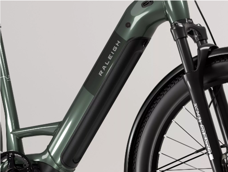 Raleigh Novus Plus Lowstep Olive Gloss Electric Bike-3