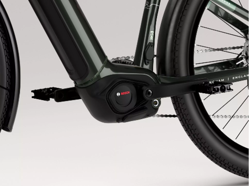 Raleigh Novus Plus Lowstep Olive Gloss Electric Bike-4