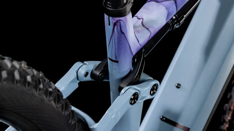 Cube Stereo Hybrid One44 HPC Race 800 Electric Mountain Bike 2025 PigeonBlue/Art-2