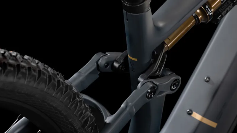 Cube Stereo Hybrid One44 HPC AT 800 Electric Bike 2025 Carbon/Gold-4