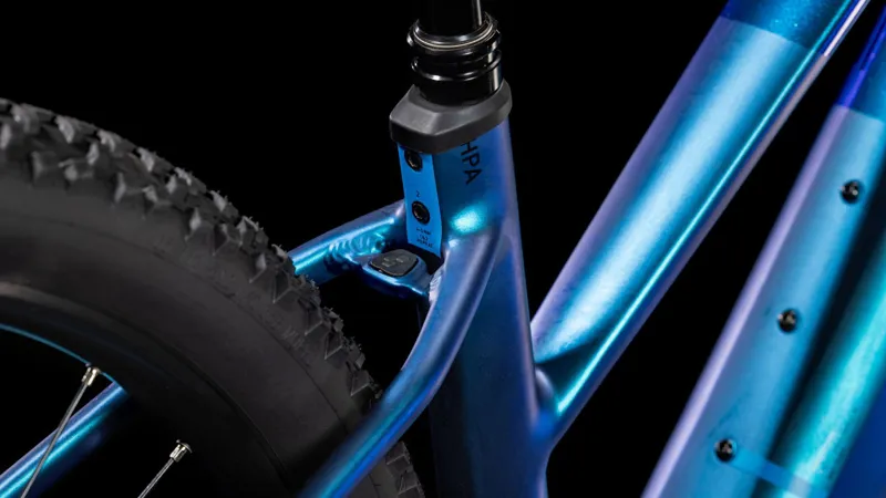 Cube Reaction Hybrid SLX 800 Trapeze Electric Mountain Bike 2025 Nebula/Blue-5