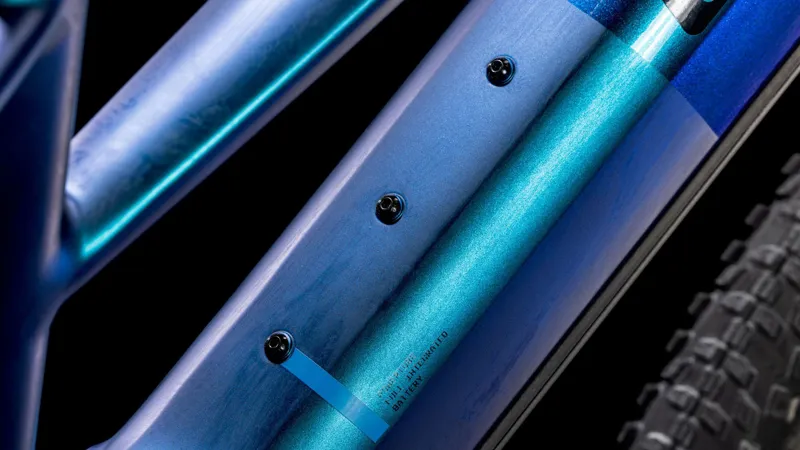 Cube Reaction Hybrid SLX 800 Trapeze Electric Mountain Bike 2025 Nebula/Blue-3