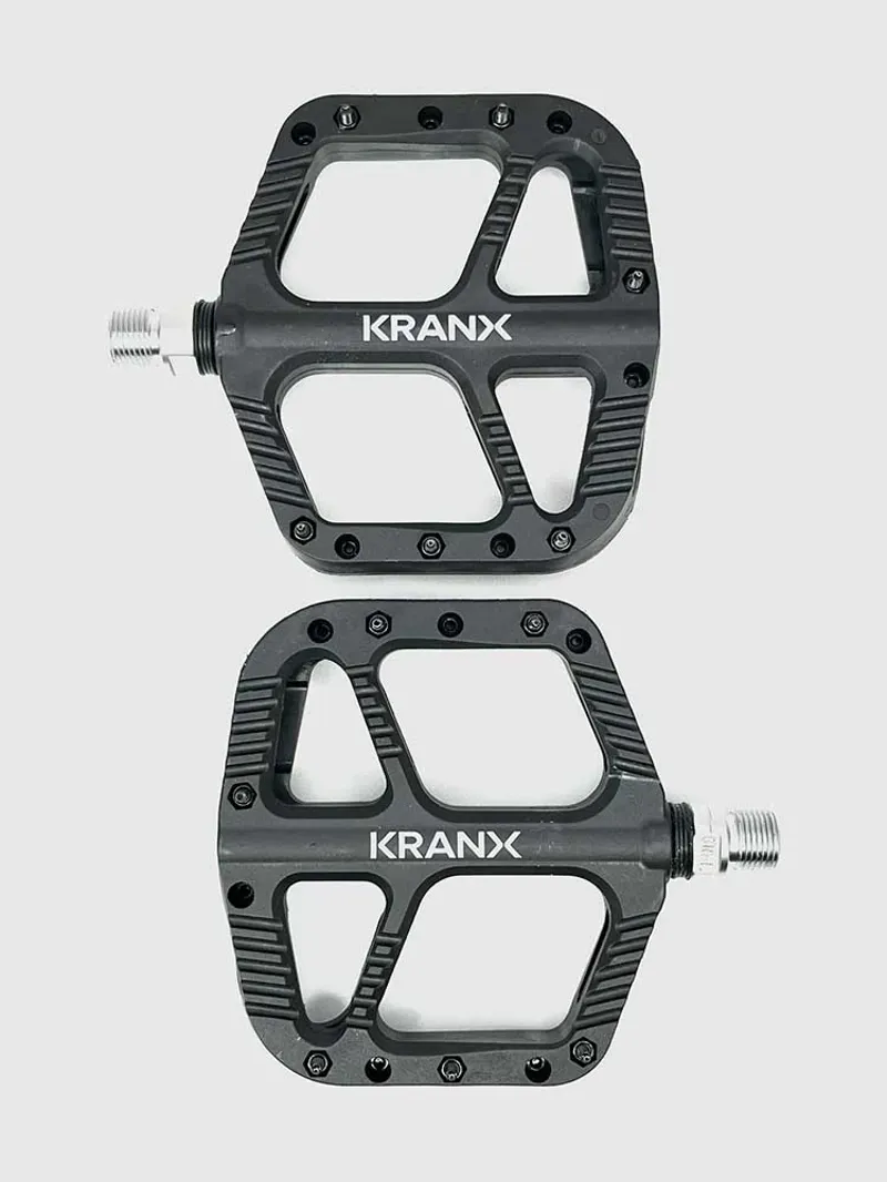 Kranx Trail Bright Nylon Platform Pedals Black-2