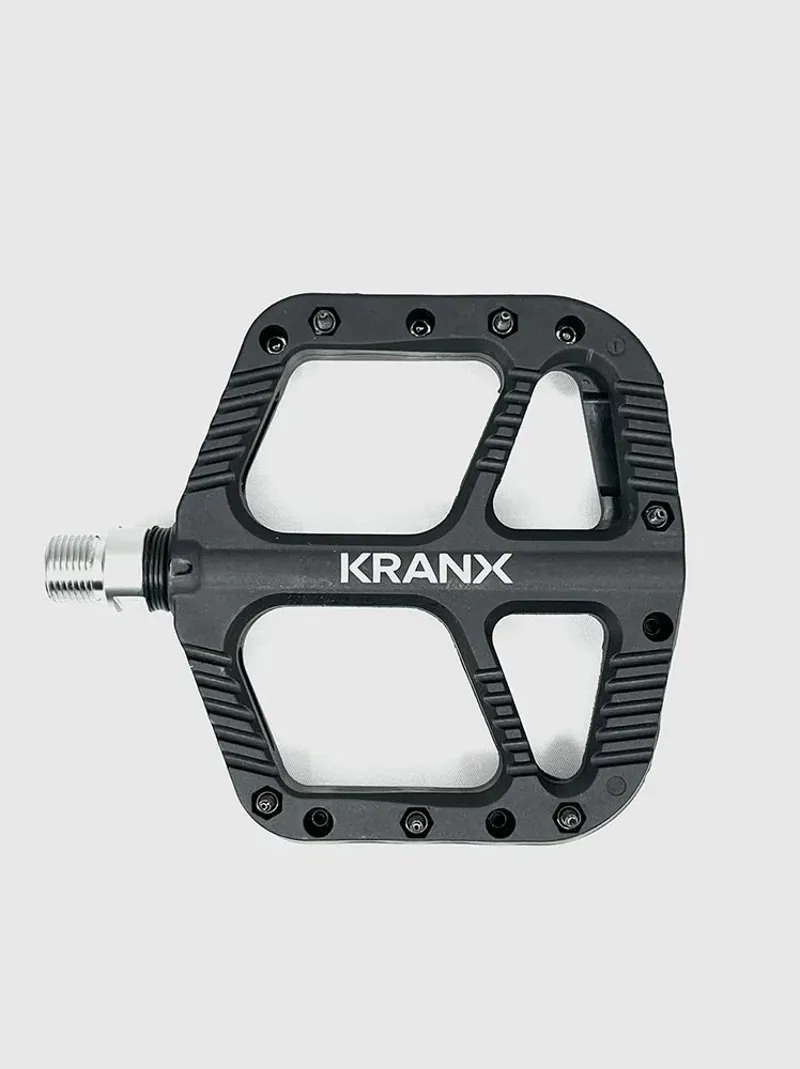 Kranx Trail Bright Nylon Platform Pedals Black-1