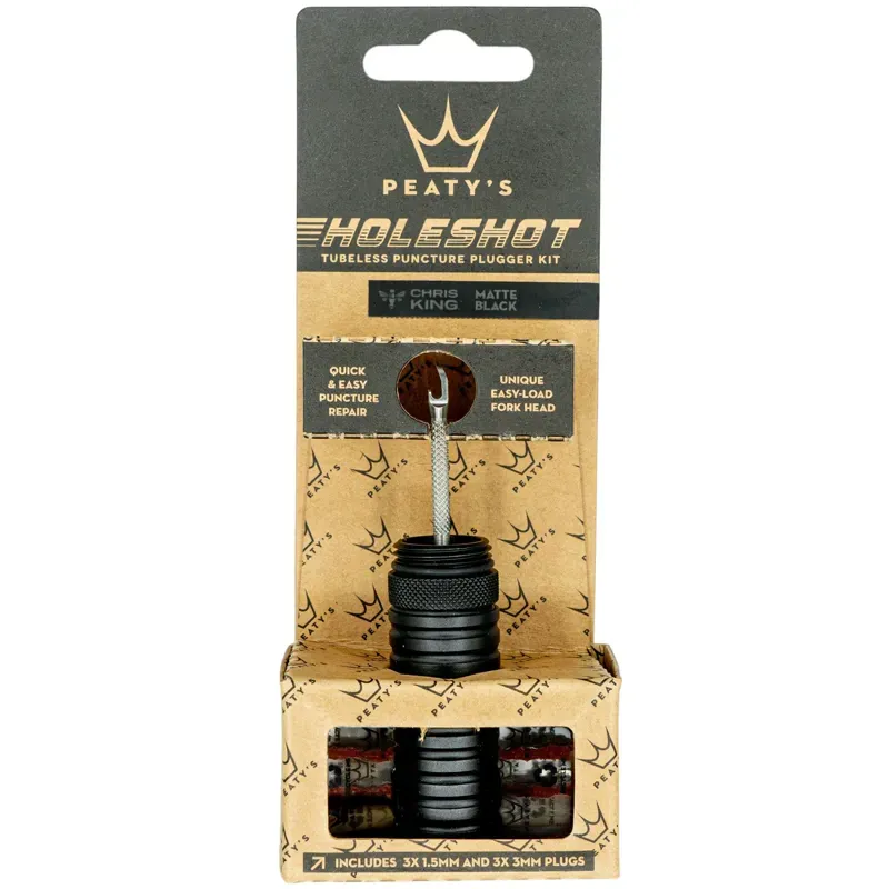 Peaty's Holeshot Tubeless Puncture Plugger Kit Matte Black