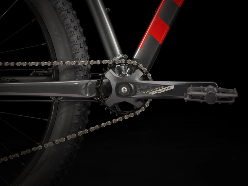 Trek Roscoe 6 Hardtail Mountain Bike Lithium Grey/Cobra Blood-4