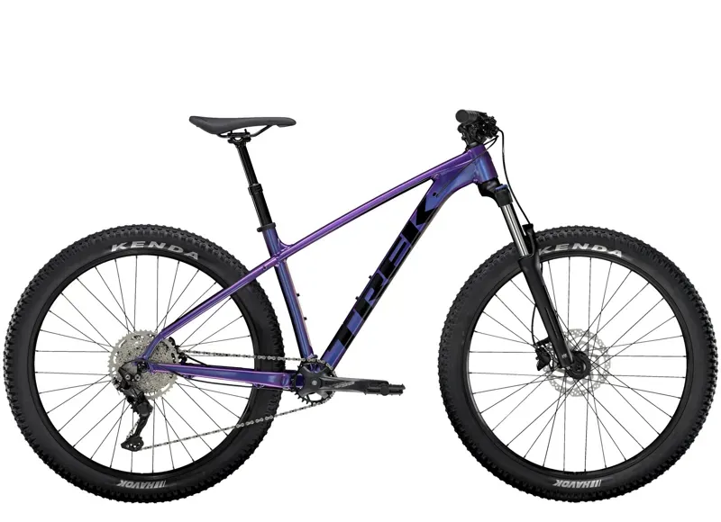 Trek Roscoe 6 Hardtail Mountain Bike Purple Flip/Trek Black
