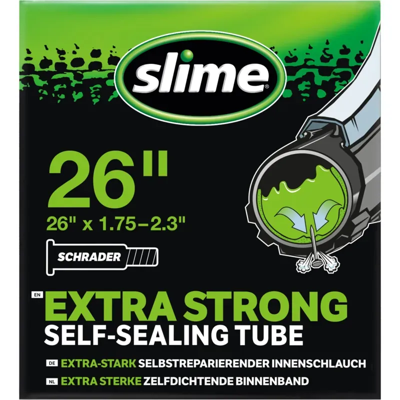 SLIME TUBE 26x1.75-2.125 Schrader Black