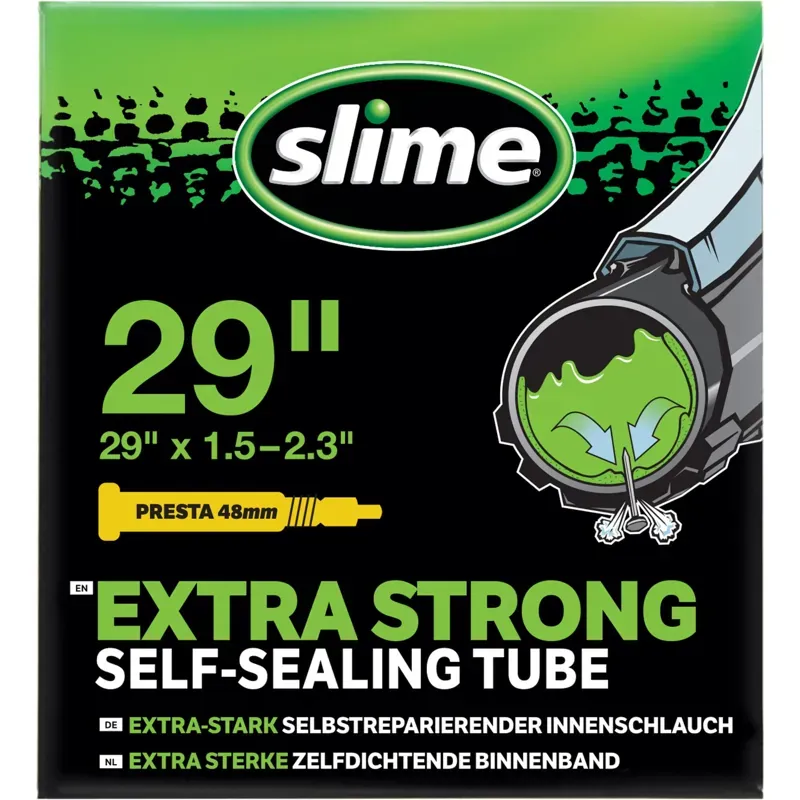 SLIME TUBE 29x1.85-2.20 Presta Valve Black