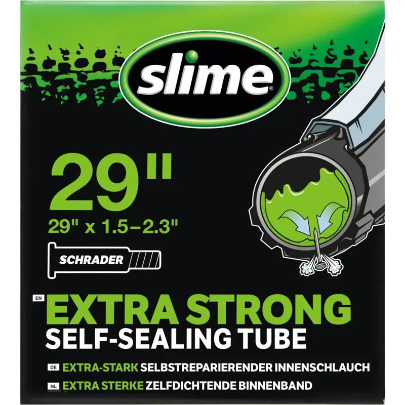 SLIME TUBE 29x1.85-2.20 Schrader Valve Black