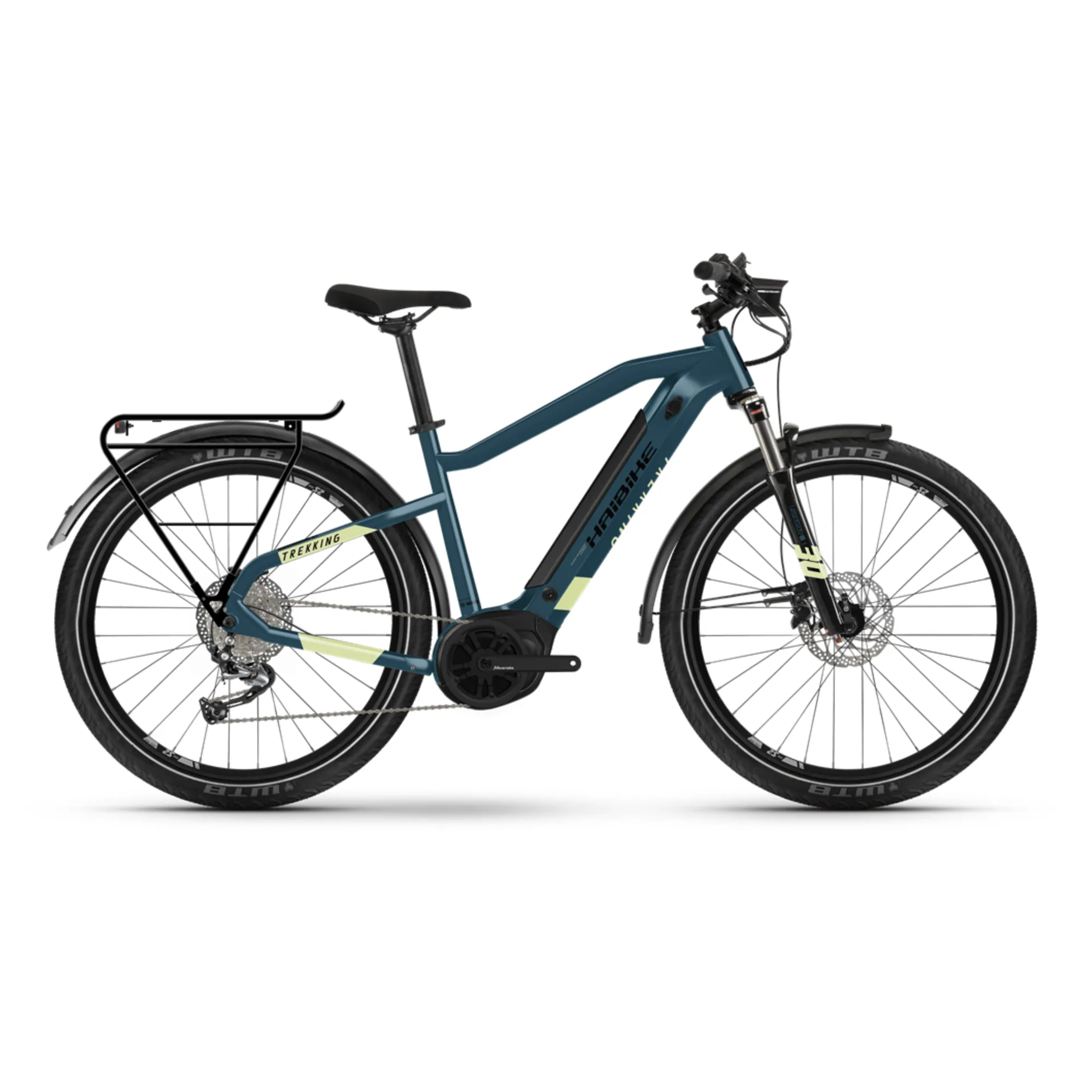 Haibike Trekking 5 High 500wh Electric Hybrid Bike Cadet Blue