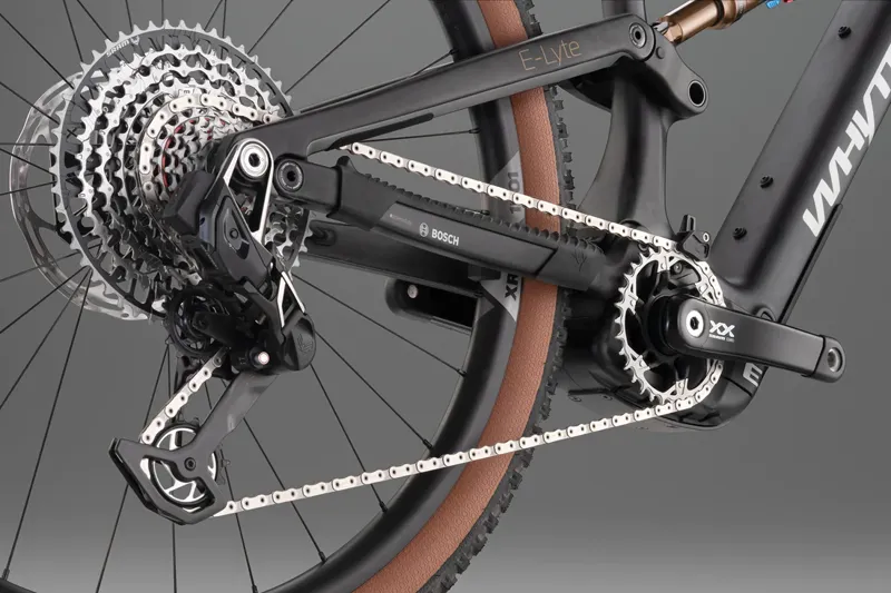 Whyte E-Lyte 140 Works Electric XC/Trail Mountain Bike Carbon/Gloss Black-3